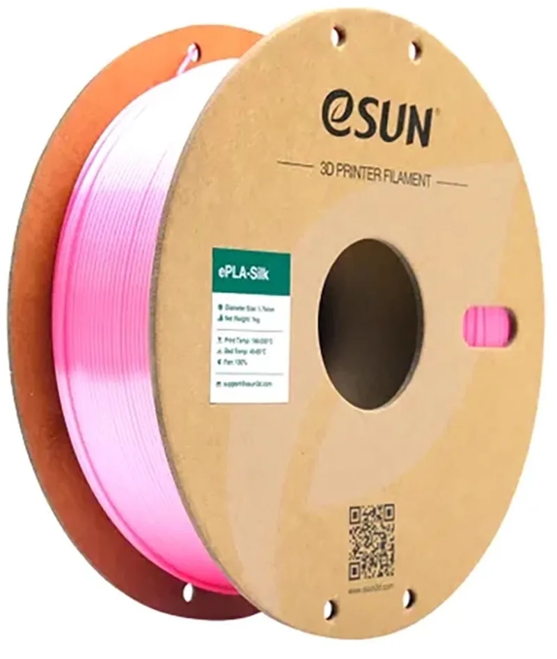 ePLA-Silk Roze zijdeglans / Pink 1 kg - 1.75mm - 3D printer filament van eSun in Roze zijdeglans, Roze – productfoto