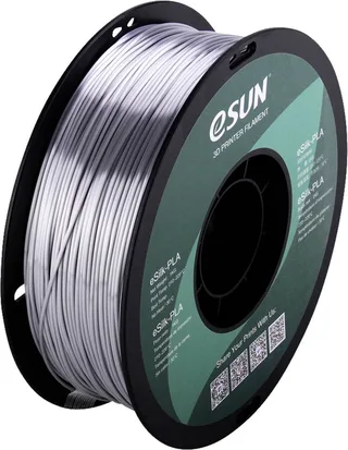 ePLA-Silk Silver Filament PLA kunststof 1.75 mm 1 kg Zilver (metallic) van eSun in Kleurloos – productfoto 1 van 2