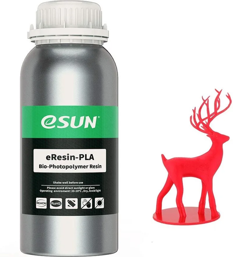 eResin - PLA Filament, 0mm, Red - 0.5kg van eSun in Rood – productfoto