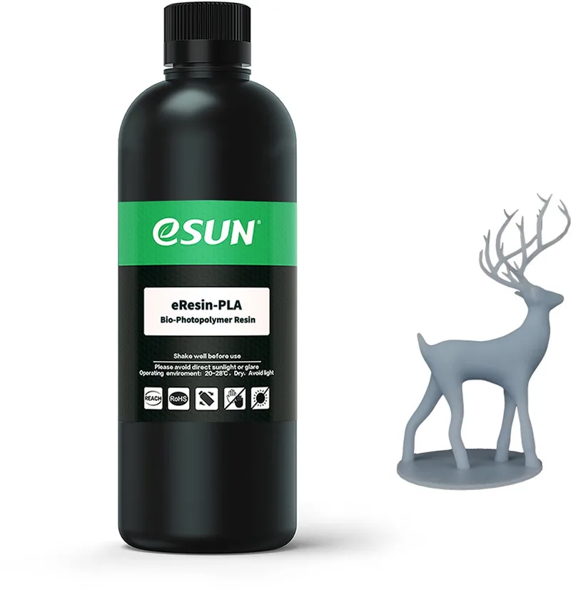 eResin PLA Filament, Grey – 1kg van eSun in Grijs – productfoto