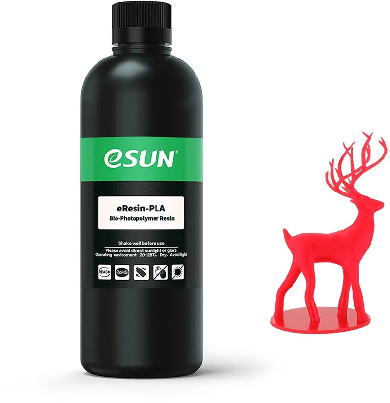 eResin PLA, Red – 1kg van eSun in Rood – productfoto