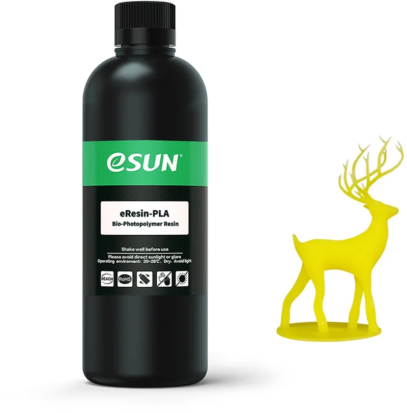 eResin PLA, Yellow - 1kg van eSun in Geel – productfoto