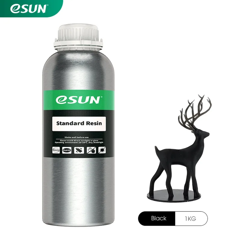 eResin Standard Resin, – 1kg van eSun in Zwart – productfoto
