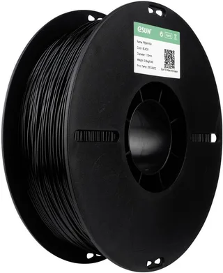 PEBA-90A Black Filament PEBA Lage dichtheid, Highspeed filament, Hoge treksterkte, Flexibel 1.75 mm 1 kg Zwart 1 s van eSun in Kleurloos – productfoto 1 van 2
