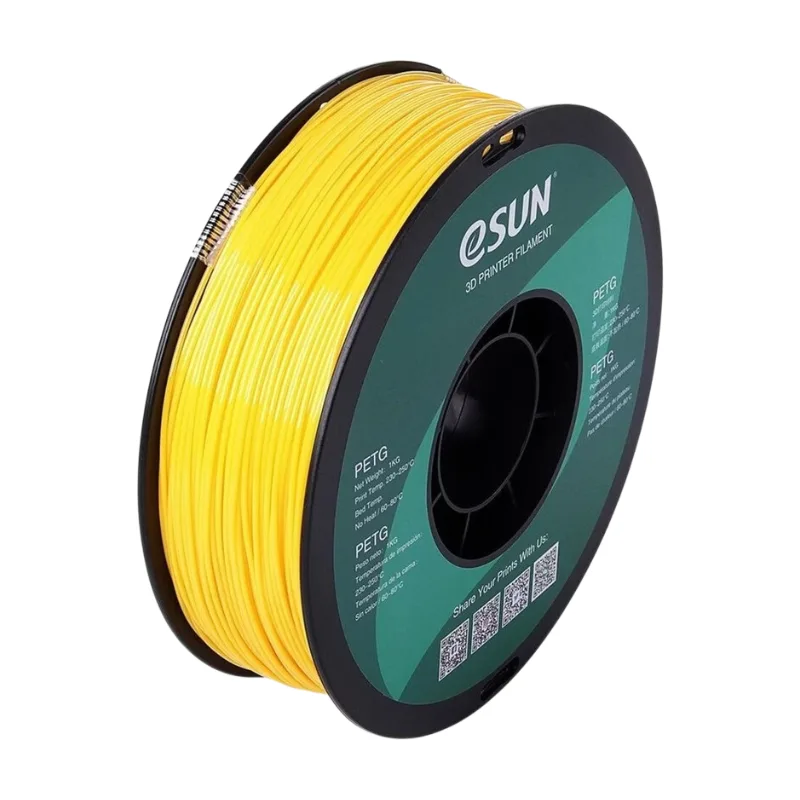 PETG 1,75 mm Festgelb 1 kg 3D-Filament van eSun – productfoto