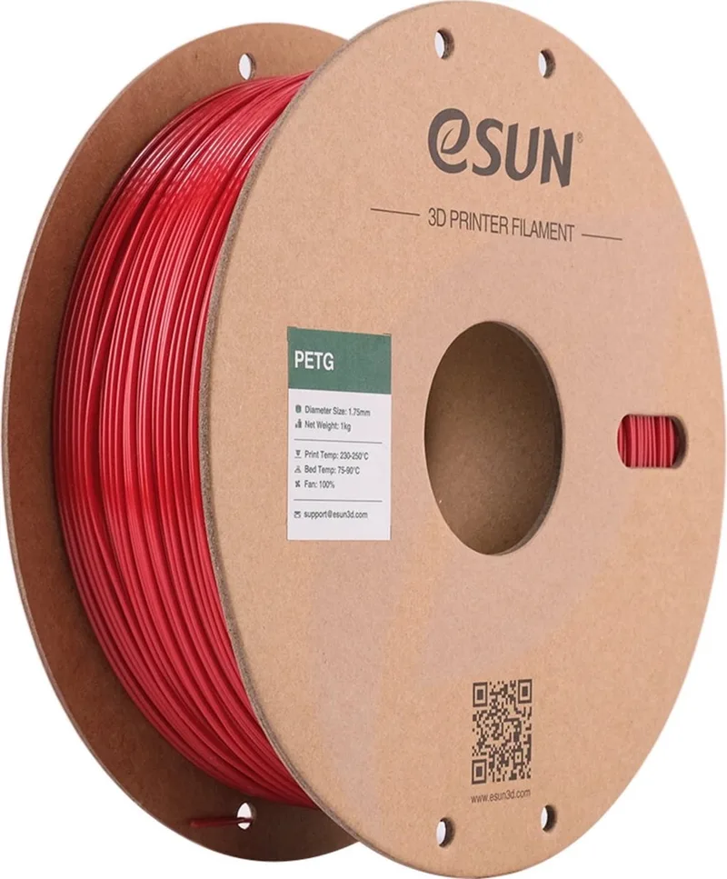 PETG Brandweerwagenrood / Fire engine red 1 kg - 1.75mm - 3D printer filament by eSun in Brandweerwagen Rood – product photo