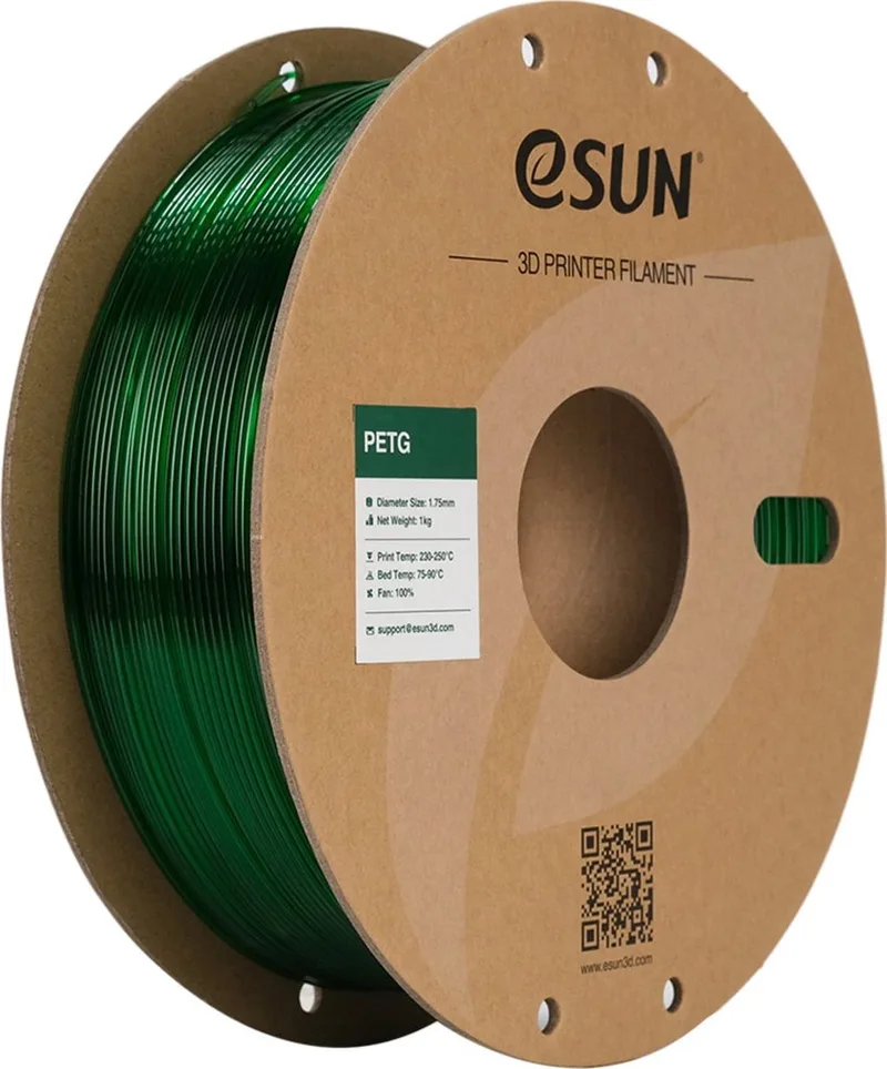 PETG Groen / Green 1kg - 1.75mm - 3D printer filament by eSun in Green – product photo