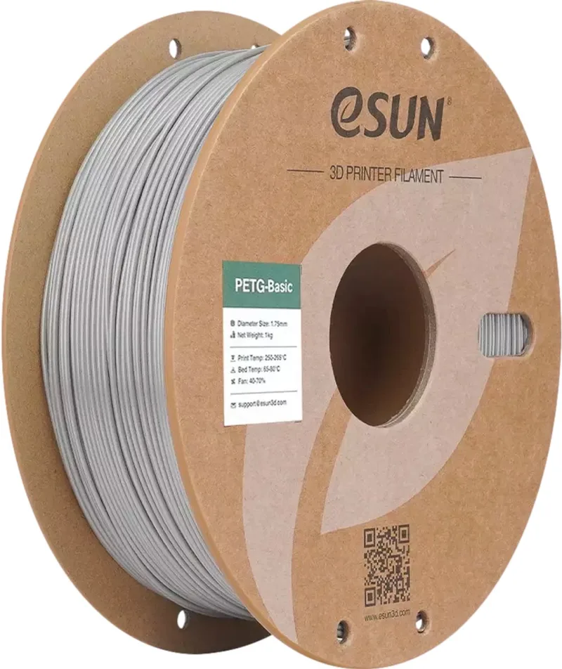 PETG Massief / Solid silver 1kg - 1.75mm - 3D printer filament de eSun en Argent – photo produit