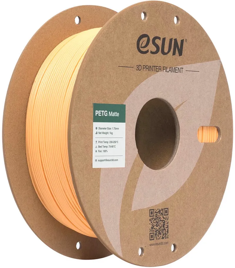 PETG-Matte Apricot (1.75mm - 1kg) van eSun in Oranje – productfoto