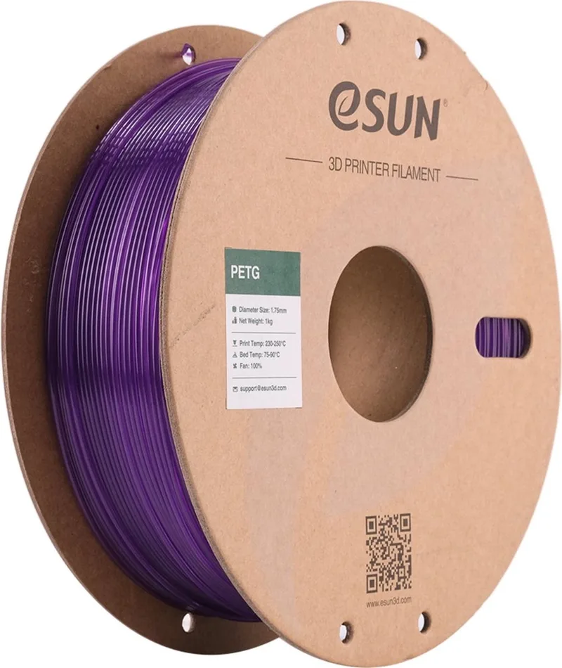 PETG / Purple 1 kg - 1.75mm - 3D printer filament van eSun in Paars – productfoto