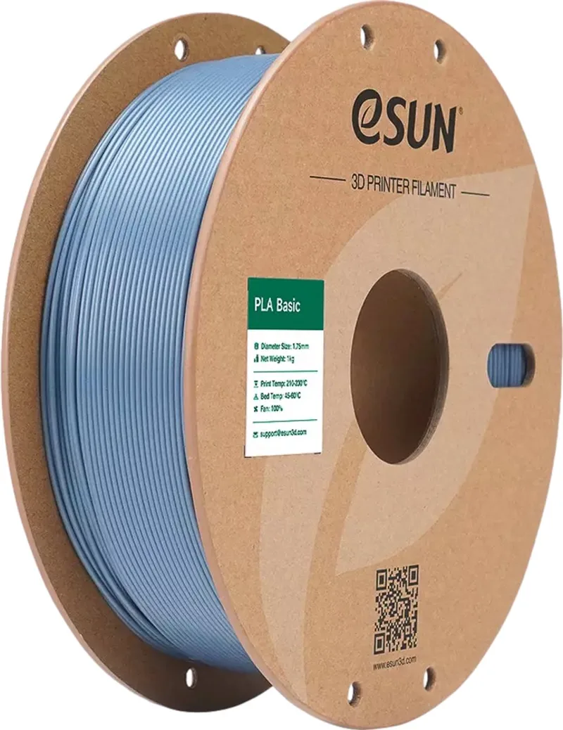 PLA 3D Filament 1,75mm 1kg van eSun in Lichtgrijs – productfoto