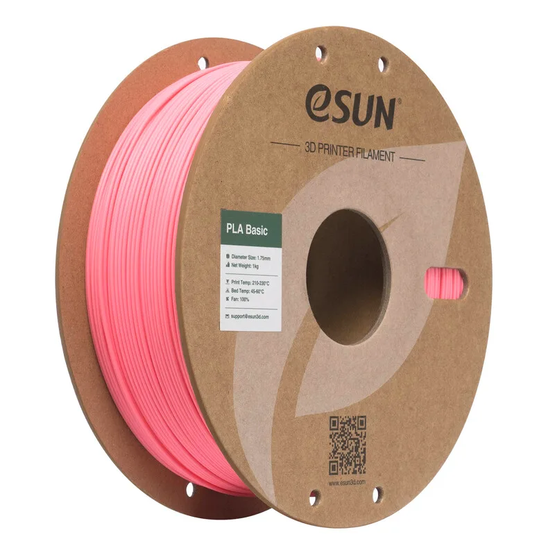 PLA-Basic 3D-printfilament 1,75 mm-Barbie roze 1 kg, Hoge snelheid & hoge kosteneffectiviteit geüpgraded PLA 3D-filament voor de meeste printers snelle levering by eSun – product photo