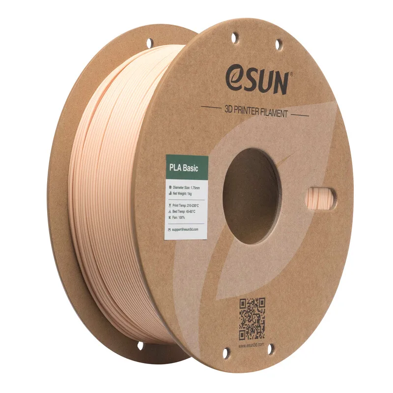 PLA-Basic 3D-printfilament 1,75 mm - Beige 1 kg, Hoge snelheid & hoge kosteneffectiviteit geüpgraded PLA 3D-filament voor de meeste printers snelle levering by eSun – product photo