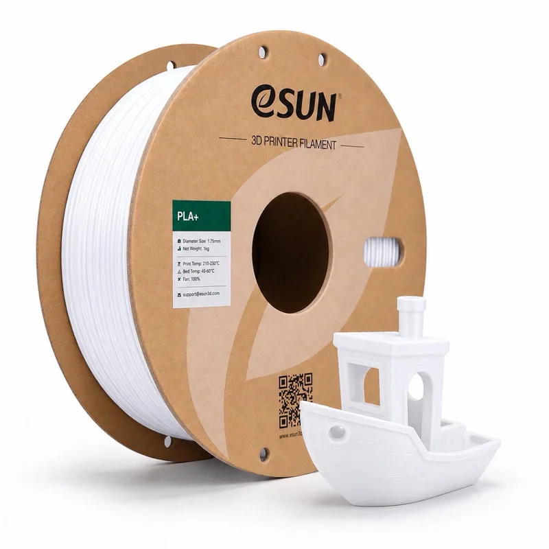 PLA Basic Filament Wit 1.75 mm – 1 kg – PLA 3D Printer Filament van eSun in 1 Pack – productfoto