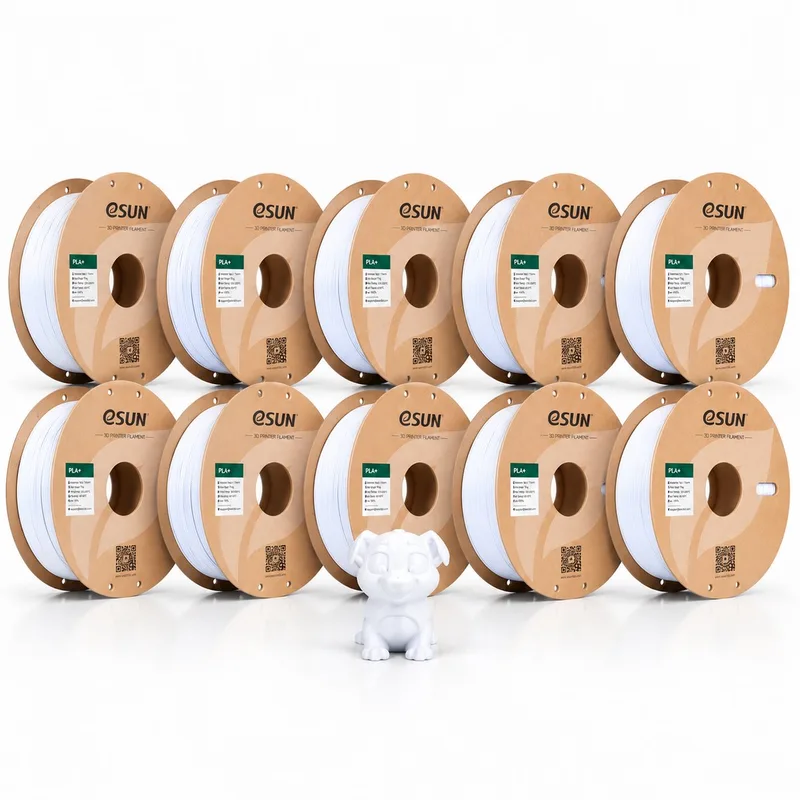 PLA Basic Filament Wit 1.75 mm – 10 Pack (10x 1 kg) – 3D Printer Filament by eSun in 10 Pack – product photo