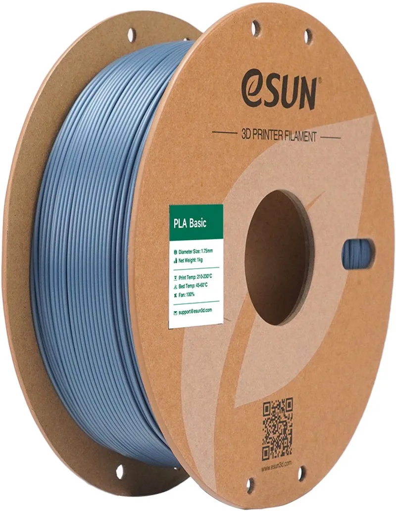 PLA-Basic / Grey 1 kg - 1.75mm - 3D printer filament by eSun in Grey – product photo