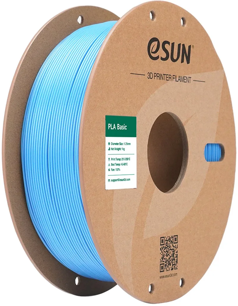 PLA-Basic / Light blue 1 kg - 1.75mm - 3D printer filament van eSun in Lichtblauw – productfoto