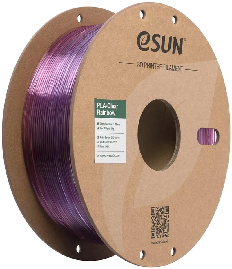 PLA CLEAR 1,75mm PURPLE RED 1kg de eSun – photo produit