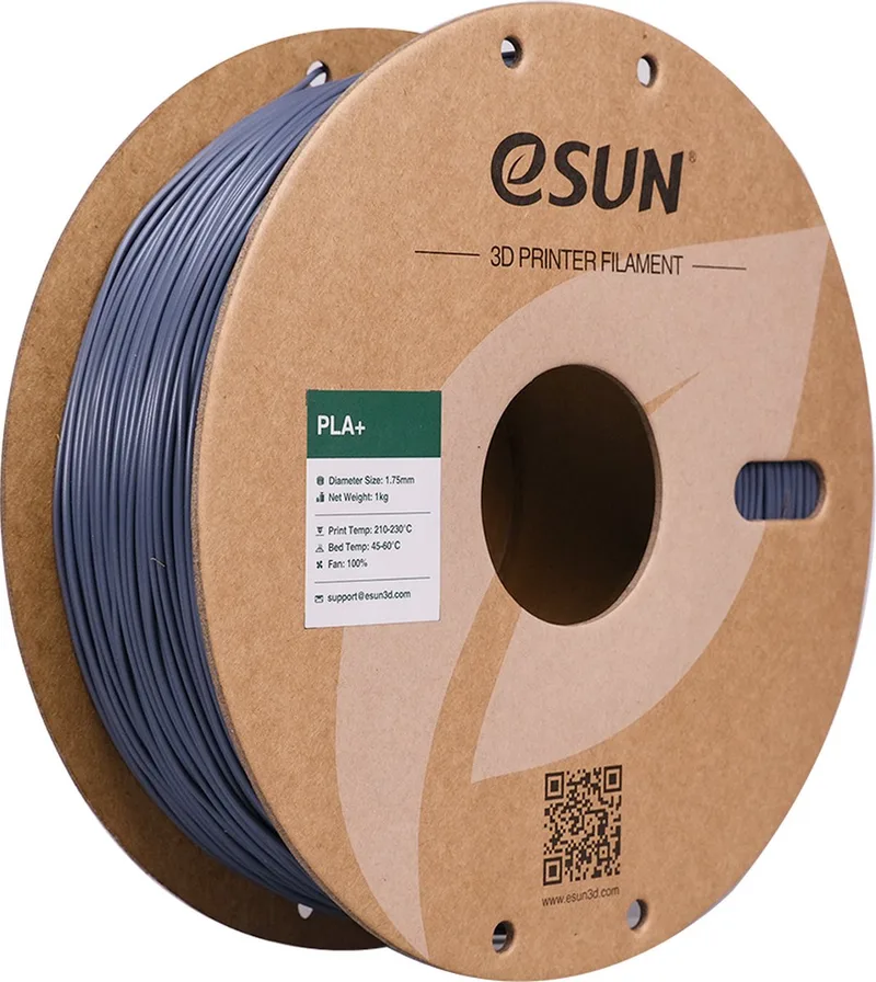 PLA+ / Grey 1kg - 1.75mm - 3D printer filament van eSun in Grijs – productfoto