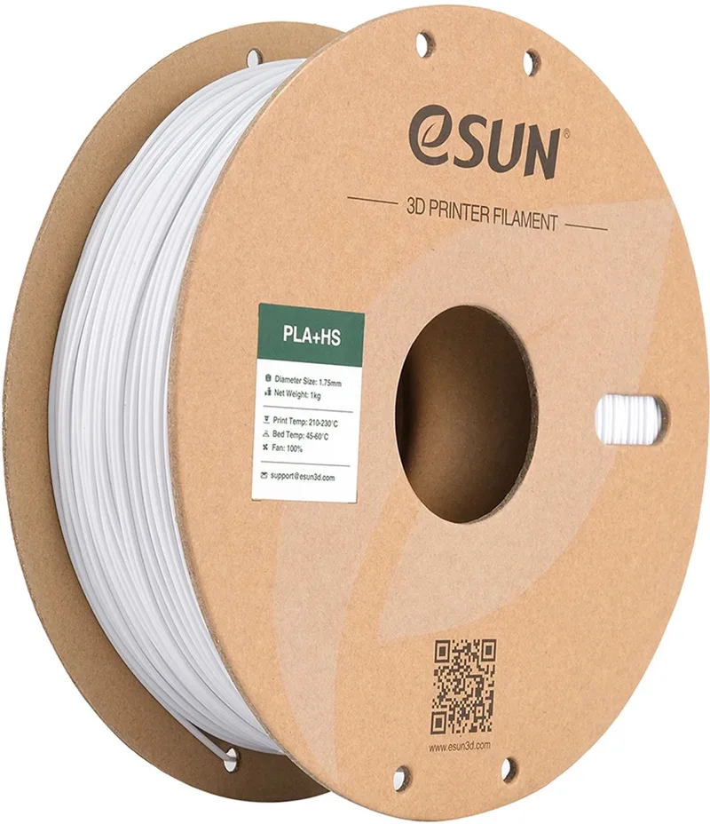 PLA+HS (1.75mm - 1kg) van eSun in Cold White – productfoto