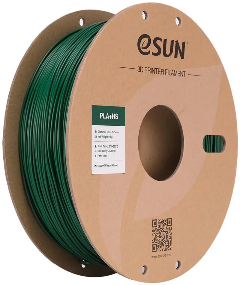 PLA+HS Pine (1.75mm - 1kg) van eSun in Groen – productfoto
