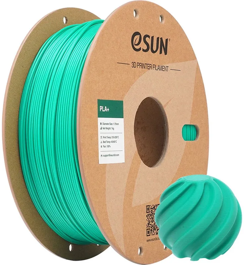 PLA+ / Jade green 1 kg - 1.75mm - 3D printer filament de eSun en Jade groen – photo produit