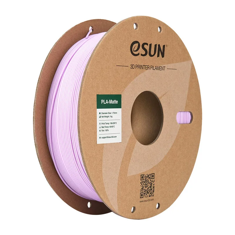 PLA-Matte 3D-printfilament 1,75 mm-lila 1 kg, Geavanceerde matte textuur netjes opgerold eenvoudig te gebruiken 3D-printmateriaal voor FDM-printers by eSun – product photo