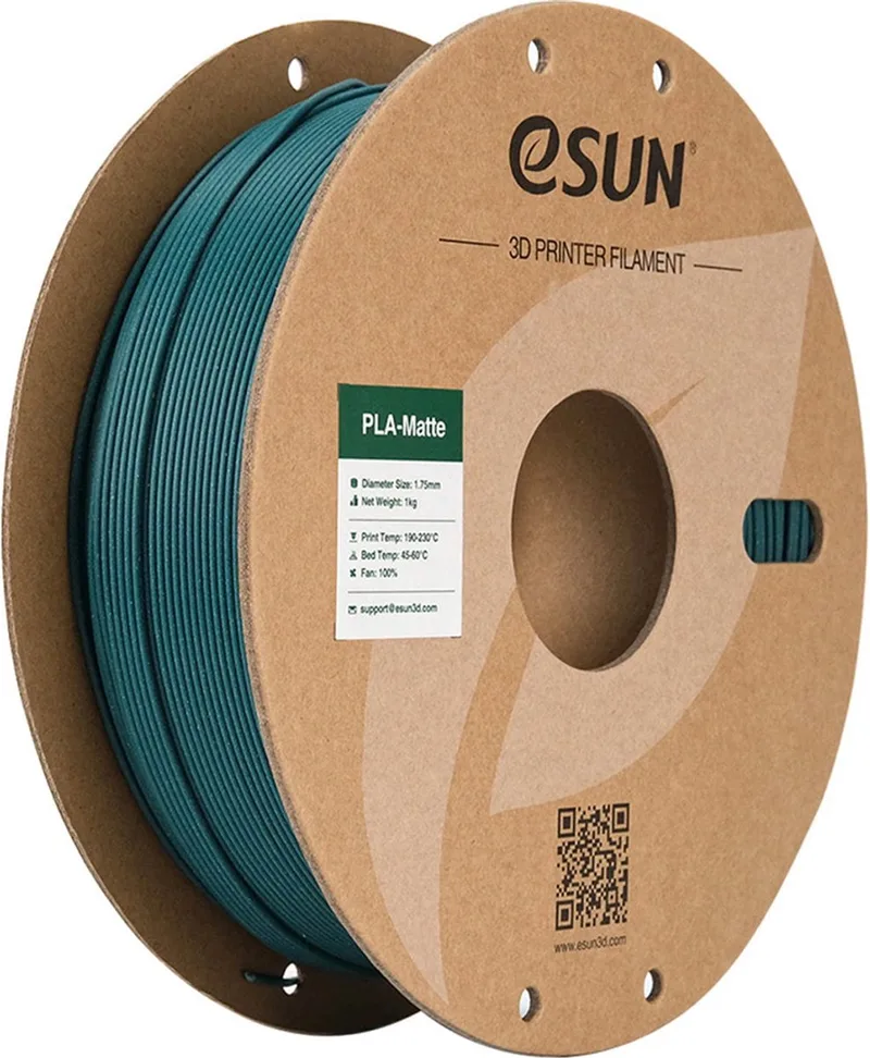PLA-Matte Morandi groen mat / Morandi green 1 kg - 1.75mm - 3D printer filament by eSun in Morandi groen mat, Morandi green – product photo