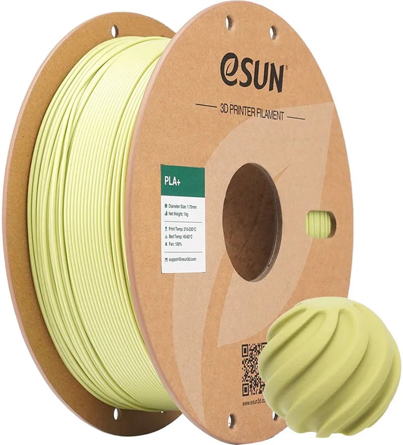 PLA+ / Mustard green 1 kg - 1.75mm - 3D printer filament de eSun en Mosterd groen – photo produit