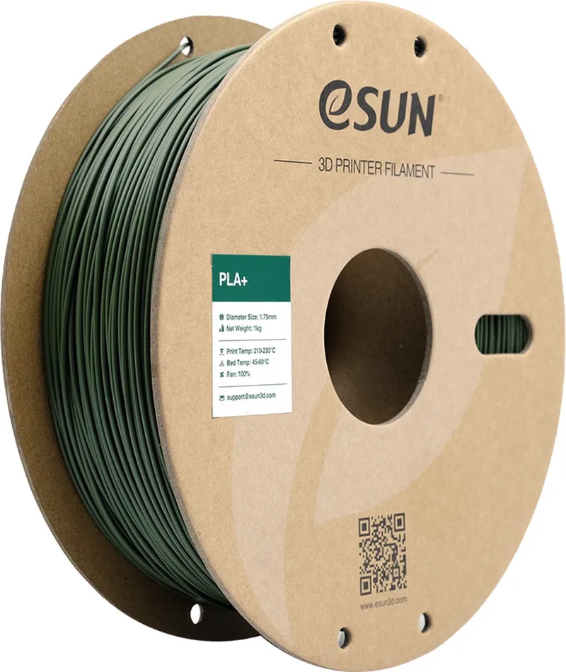 PLA+ / Olive green 1 kg - 1.75mm - 3D printer filament by eSun in Olijfgroen – product photo