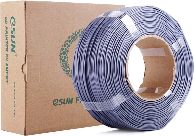 PLA+ Refilament / Grey 1kg - 1.75mm - 3D printer filament by eSun in Grey – product photo