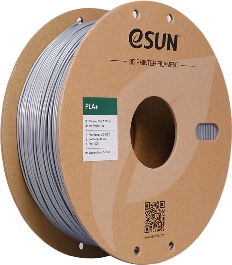 PLA+ / Silver 1 kg - 1.75mm - 3D printer filament by eSun in Silver – product photo