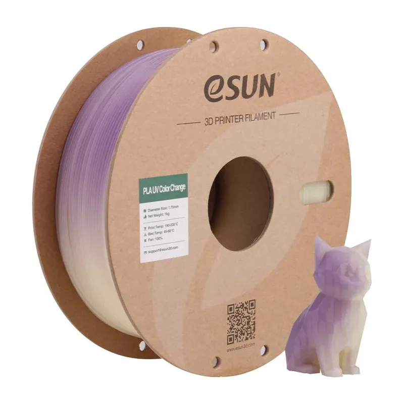Pla Uv Color Change 1.75 Mm 1kg Pla-filament de eSun – photo produit 1 sur 5