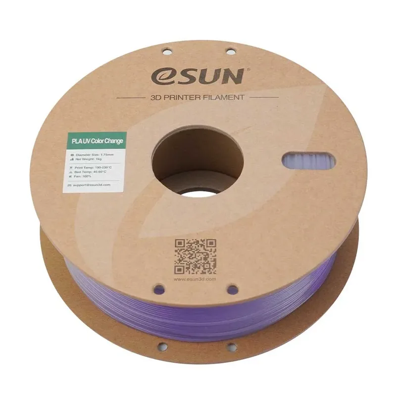 Pla Uv Color Change 1.75 Mm 1kg Pla-filament de eSun – photo produit 3 sur 5