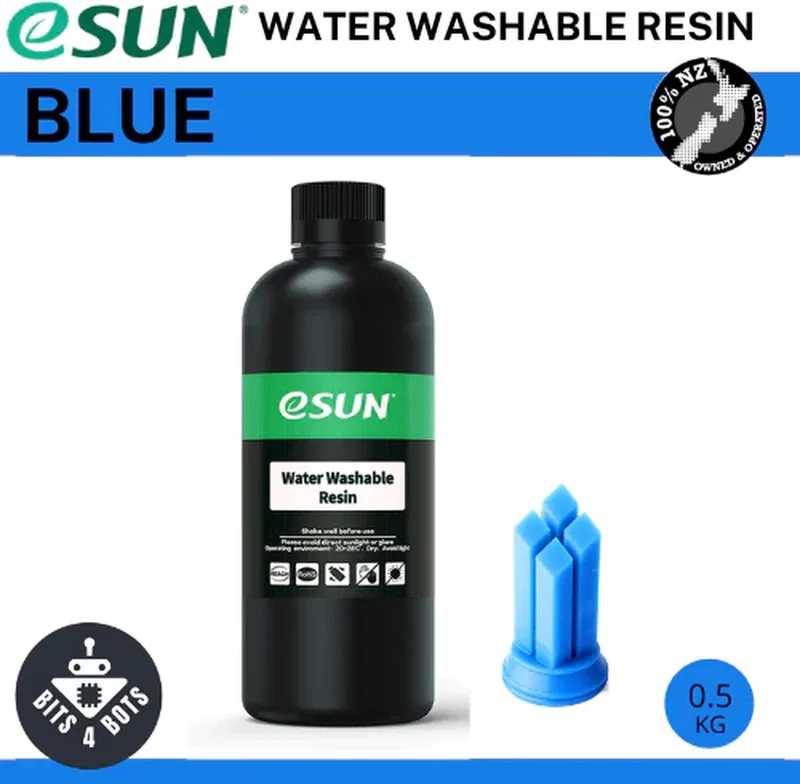 Water Washable Resin, Blue - 0.5kg van eSun in Blauw – productfoto