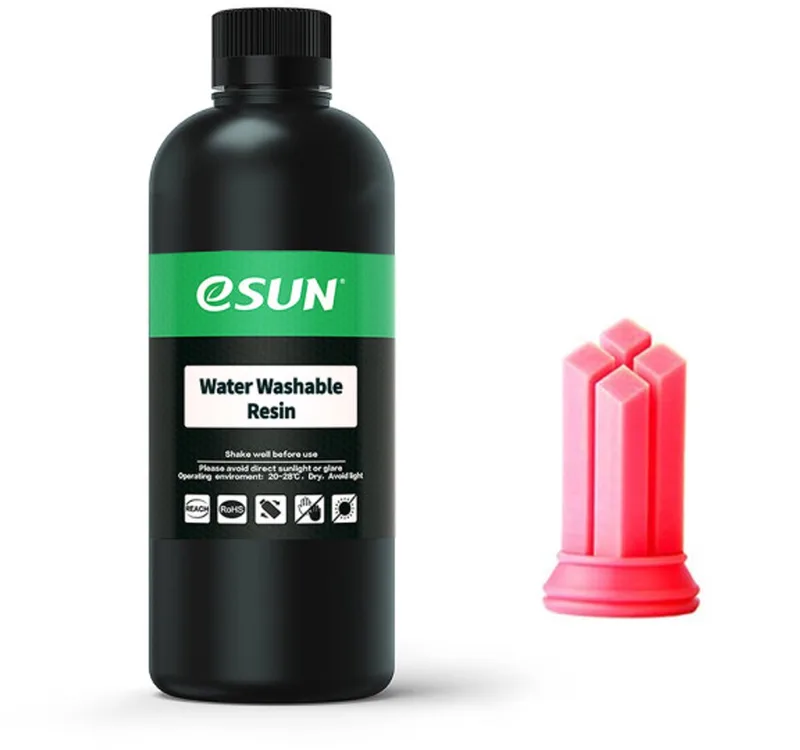 Water Washable Resin, Red - 0.5kg van eSun in Rood – productfoto