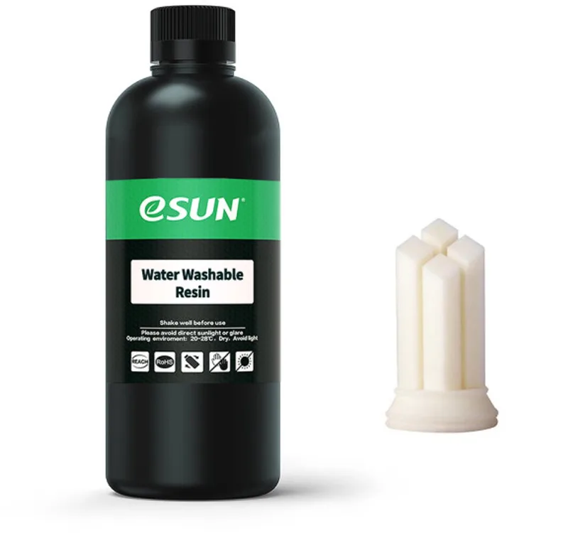 Water Washable Resin, White - 0.5kg van eSun in Wit – productfoto