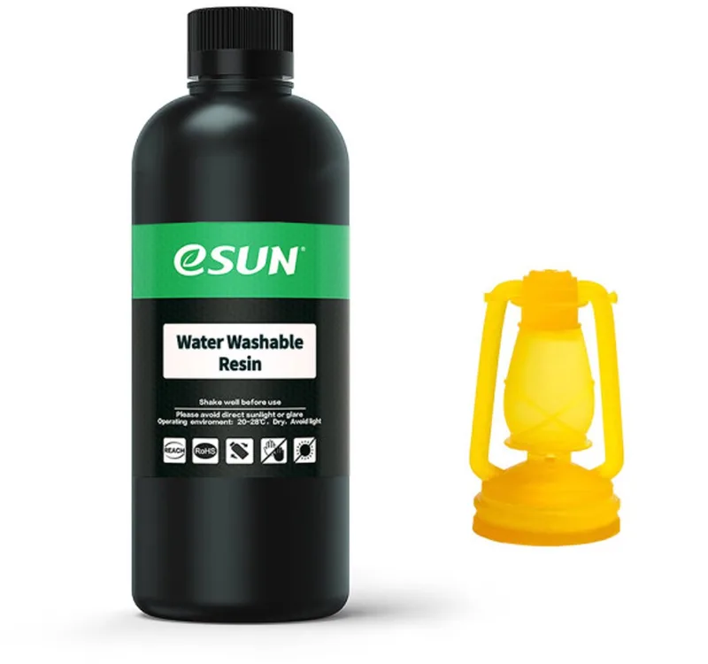 Water Washable Resin, Yellow - 0.5kg van eSun – productfoto