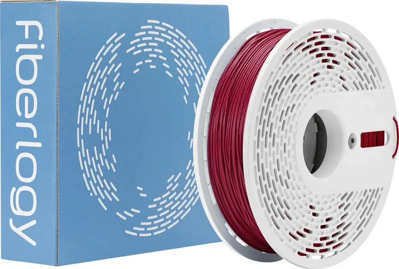 F40-BURGUNDY-175-085 FiberFlex 40D Filament Flexibles Filament flexibel, schlagfest, chemisch beständig 1.75 mm 850 g Burgundy, Dunkelrot 1 St. von Fiberlogy – Produktfoto