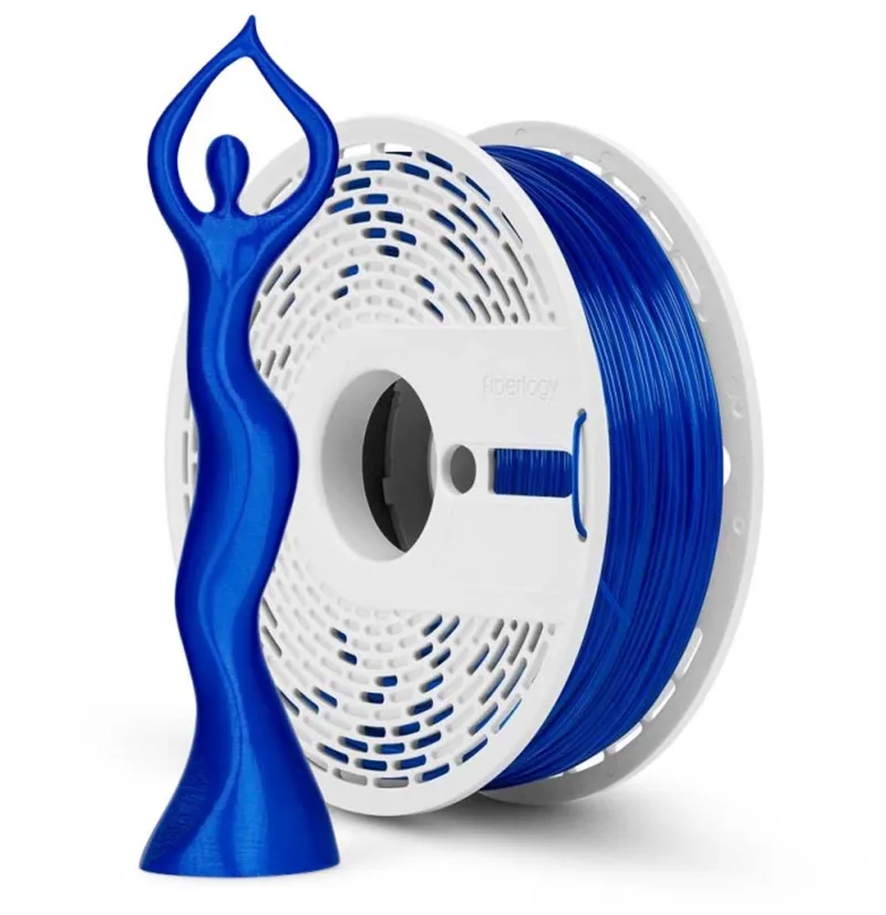 HS PLA Clear Blue van Fiberlogy in Blauw – productfoto