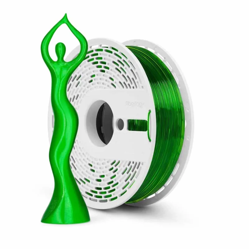 HS PLA Clear Green van Fiberlogy in Groen – productfoto