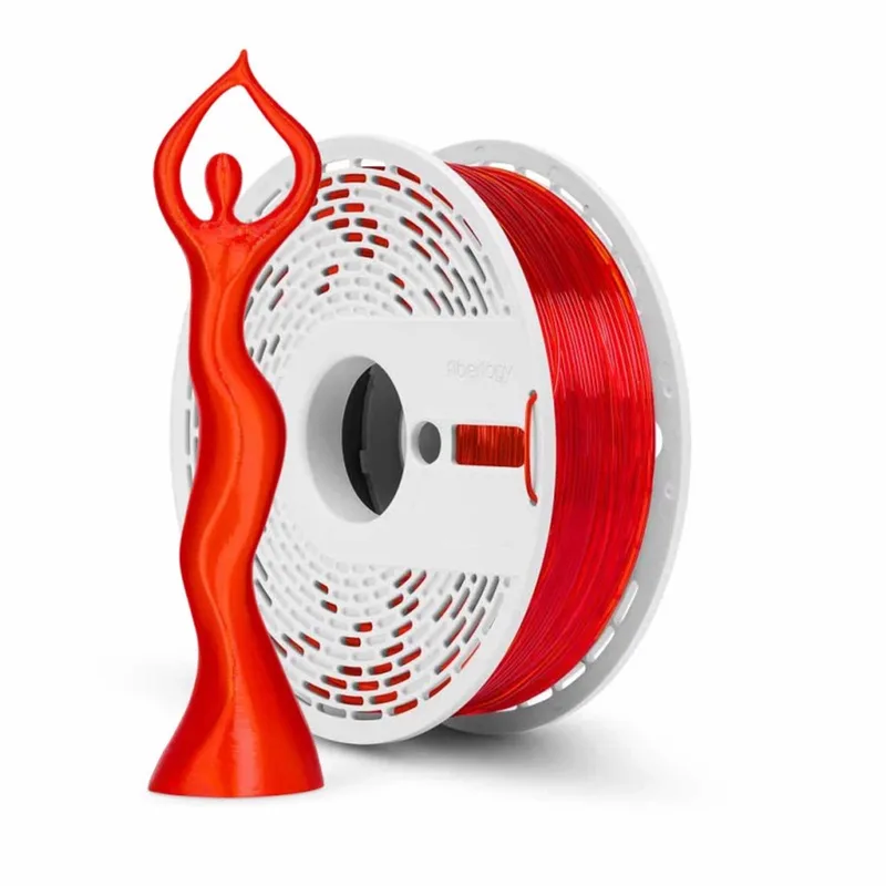 HS PLA Clear Orange van Fiberlogy in Oranje – productfoto