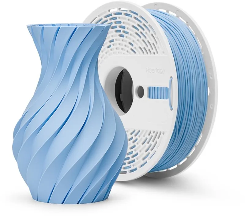 Matte PLA Pastel Blue van Fiberlogy in Pastel blauw – productfoto