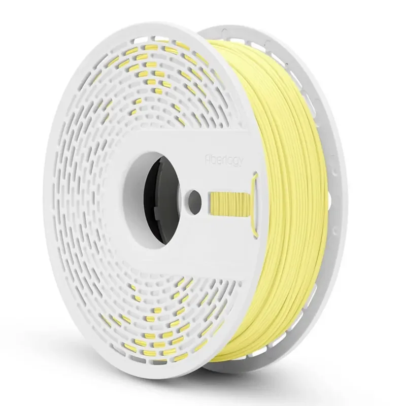 PP-PLYELLOW-175-075 5902560993264 Filament PP (polypropyleen) Chemisch bestendig, Hoge treksterkte, Geurarm 1.75 mm 750 g Pastelgeel, Yellow 1 stuk(s) de Fiberlogy – photo produit
