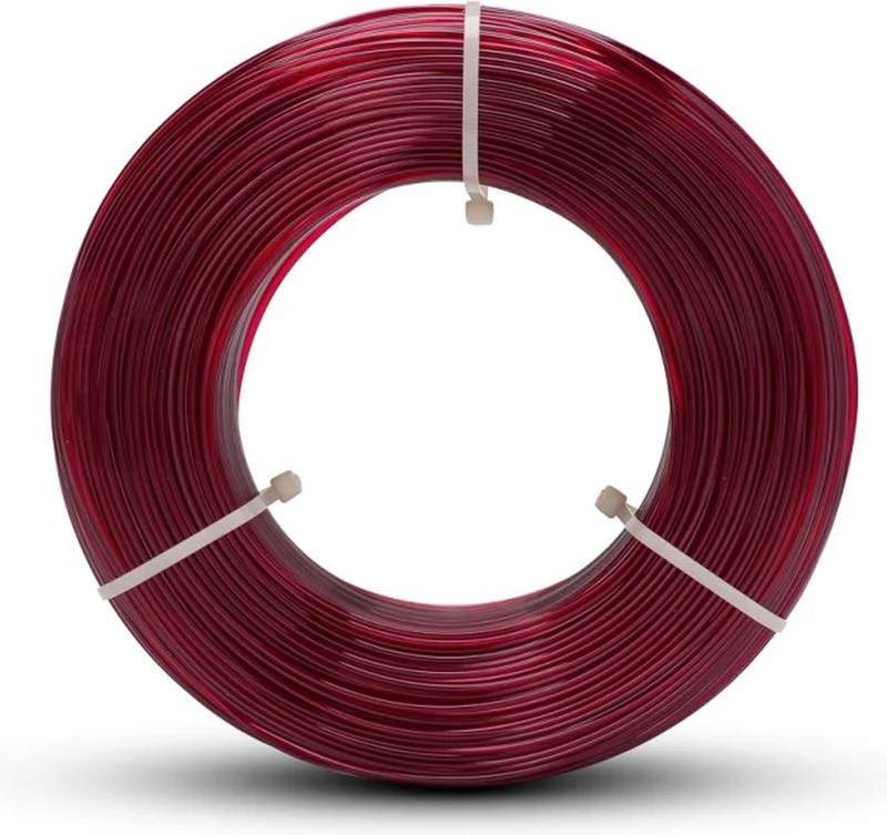 Refill Easy PETG Burgundy Transparent van Fiberlogy in Bordeaux rood transparant – productfoto