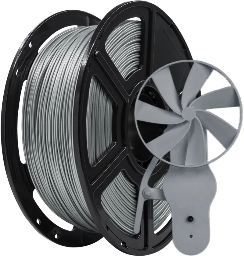 PETG Filament - 1.75mm - 1kg från Flashforge, Silver – produktbild