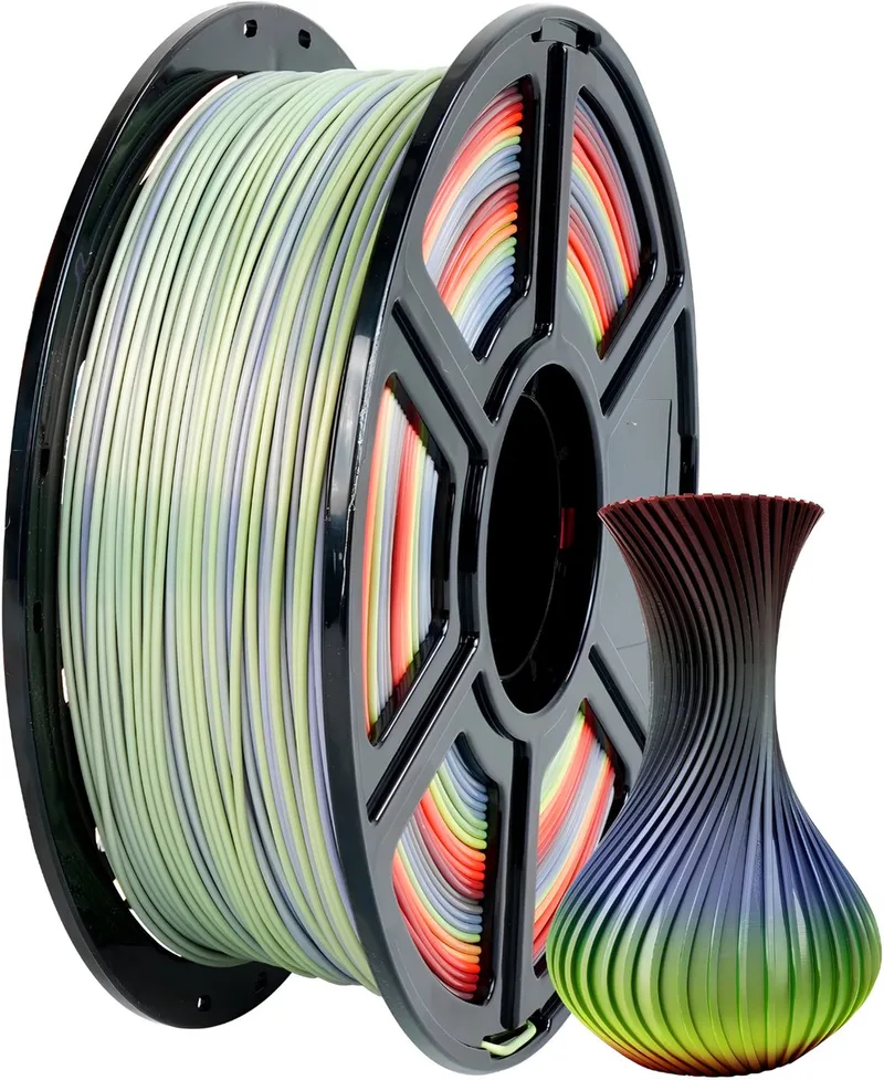 PLA Filament - 1.75mm - Biologisch Afbreekbaar - 1kg van Flashforge in Rainbow Candy – productfoto