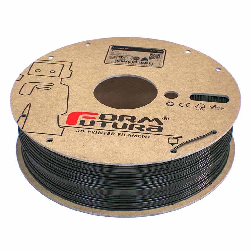 Centaur PP polypropyleen filament 1.75 mm (500 g) van Formfutura in Zwart – productfoto