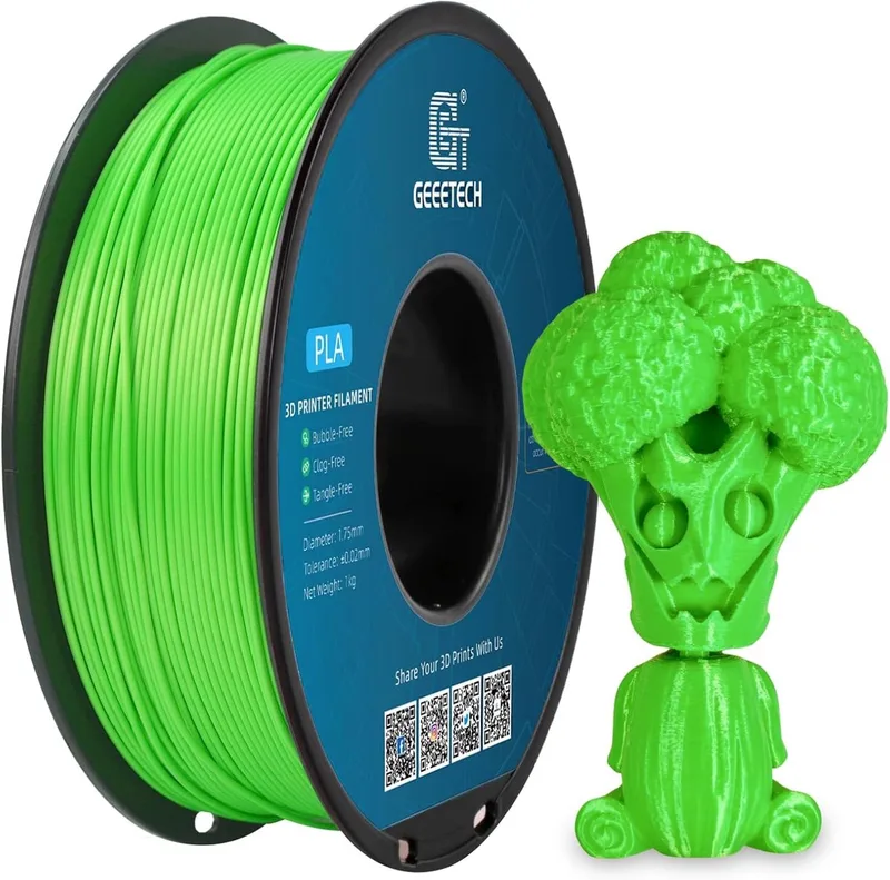 Filament PLA Green/ 1.75mm 1kg 3D Printer Filament van Geeetech in Groen – productfoto