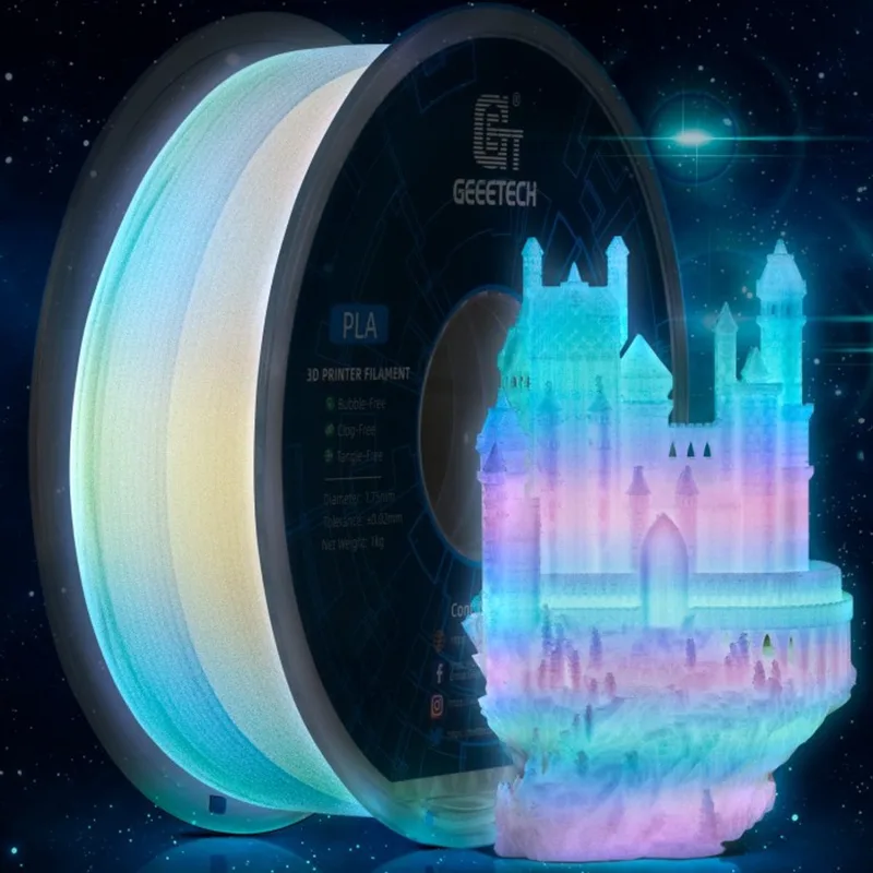 Luminous PLA (1.75mm - 1kg) van Geeetech in Meerkleurig – productfoto